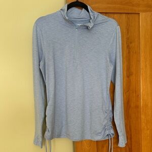 Light Blue Quarter-Zip Pullover